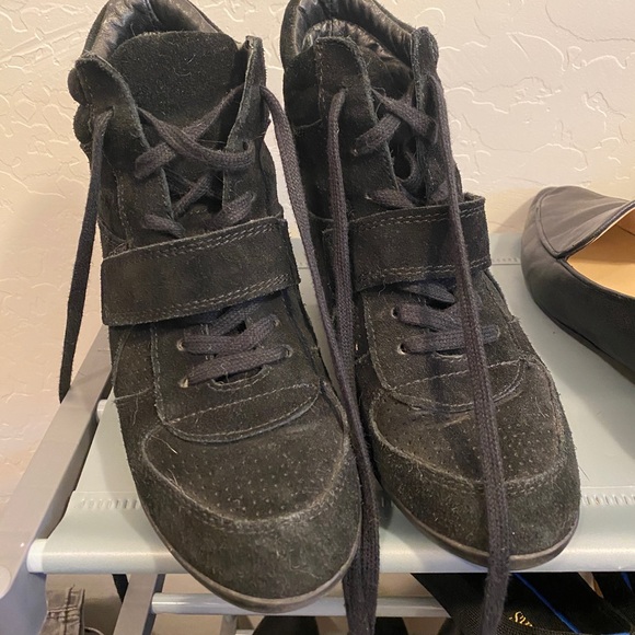 Ash Bowie Black Wedge Sneakers 40 - Picture 12 of 13